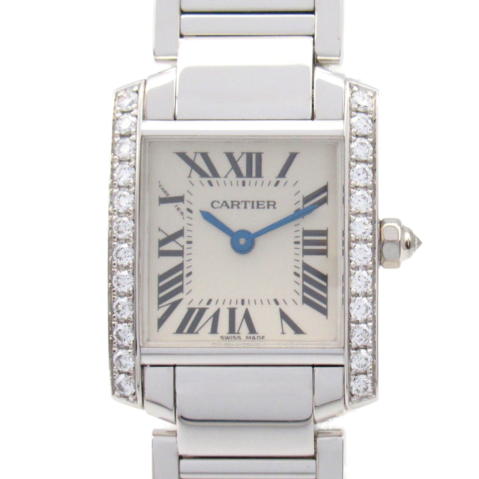 Cartier Tank Française Diamond Bezel Watch WF1002S3