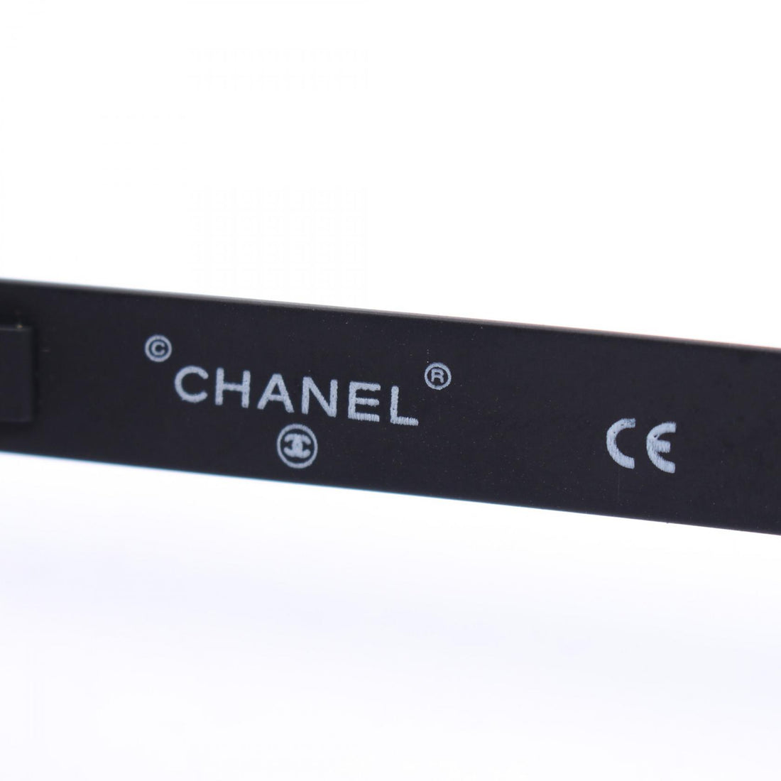 Chanel Coco Mark Sunglasses Black Metal Plastic