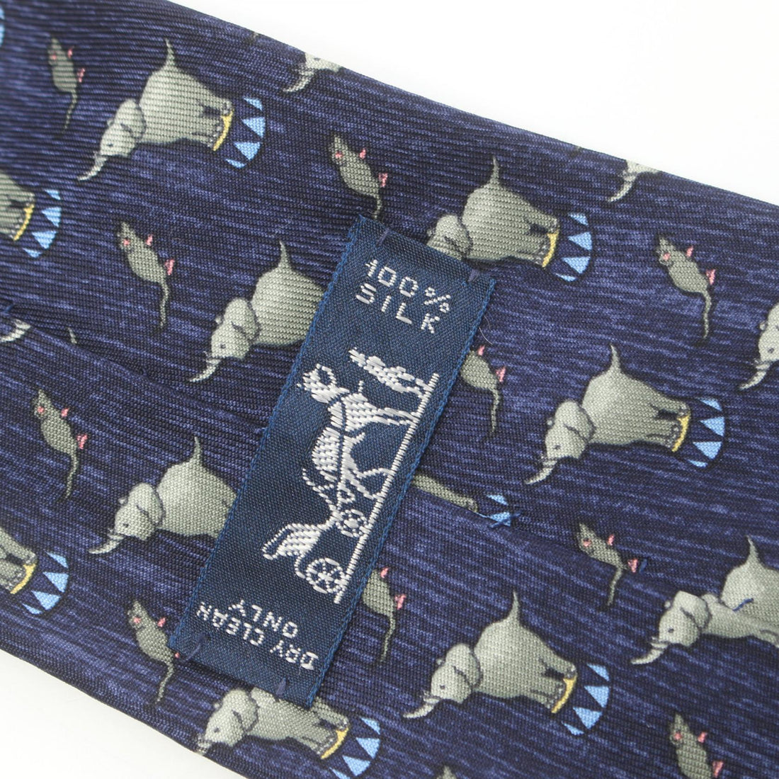 Hermes Silk Tie Navy Multicolor