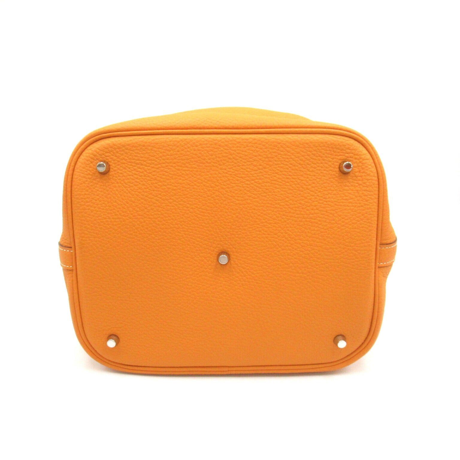 Hermes Picotin Lock GM Handbag Orange Leather