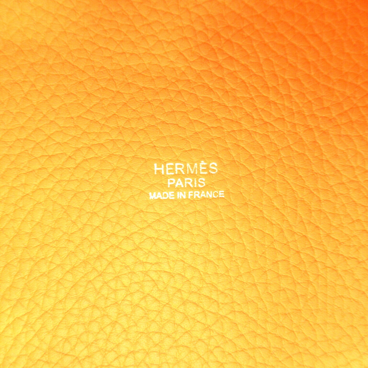 Hermes Picotin Lock GM Handbag Orange Leather