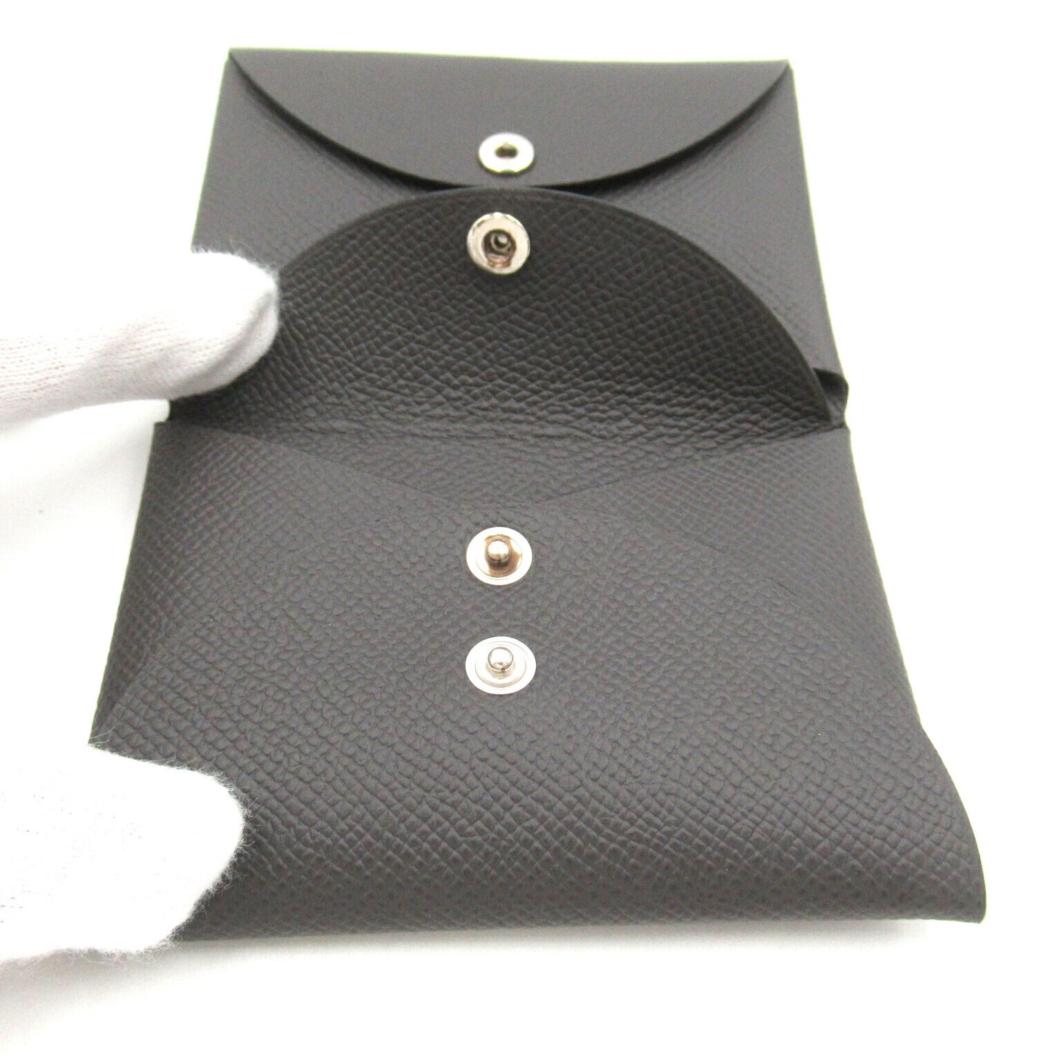 Hermes Calvi Duo Leather Card Case