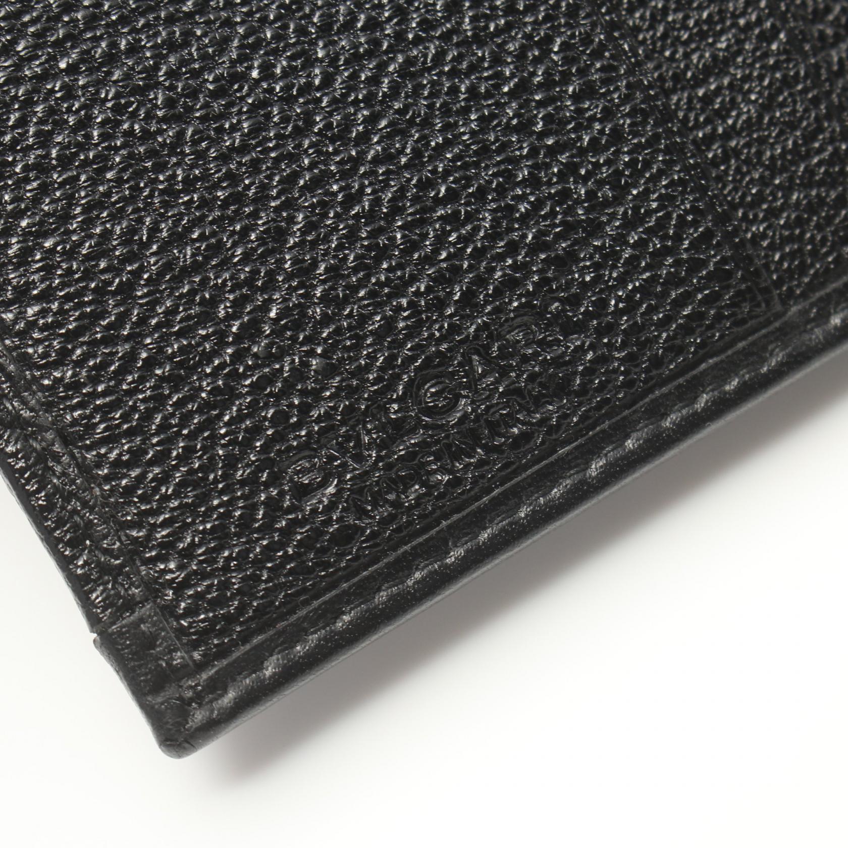 Bvlgari Leather Bifold Wallet Black