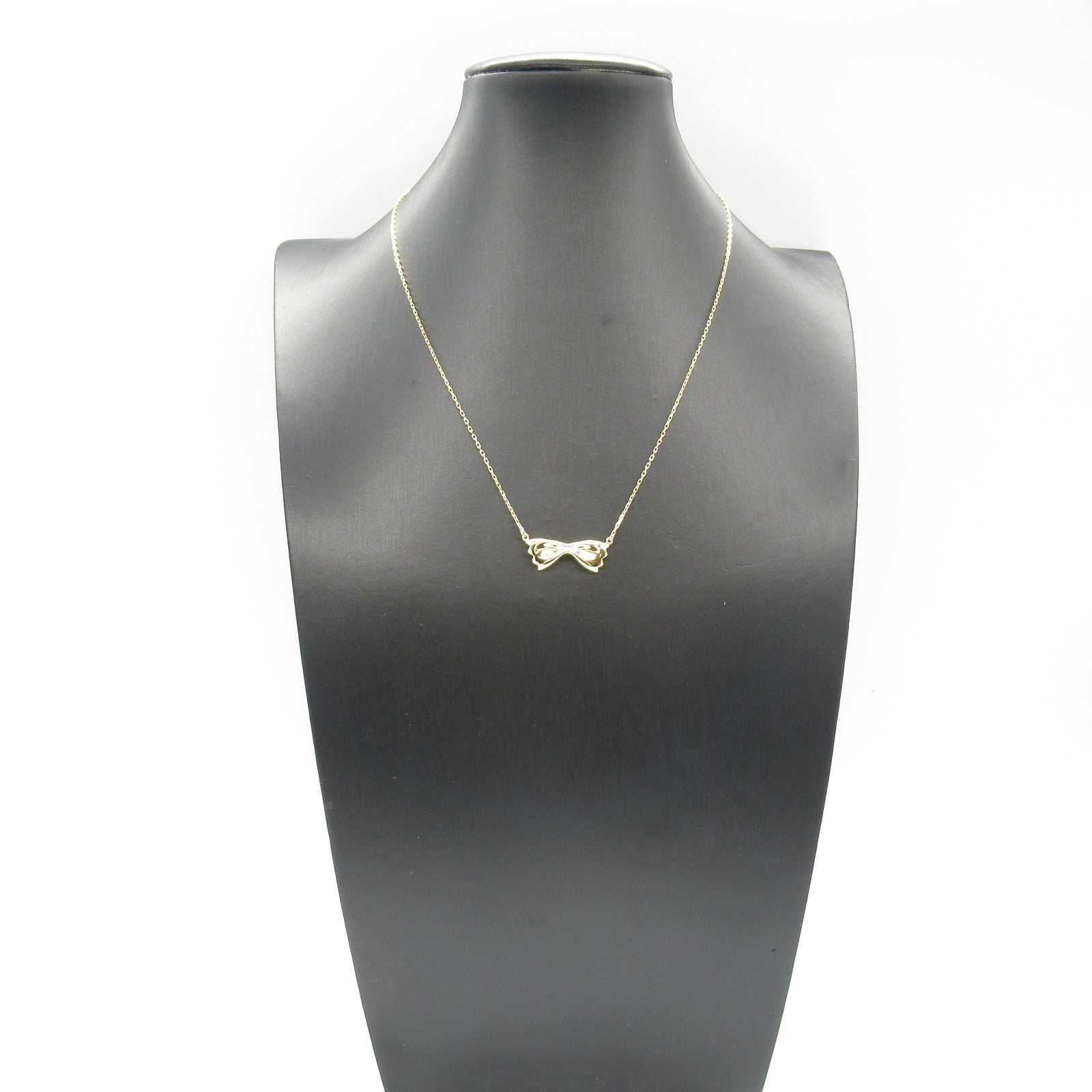 MIKIMOTO Ribbon Necklace K18 Yellow Gold