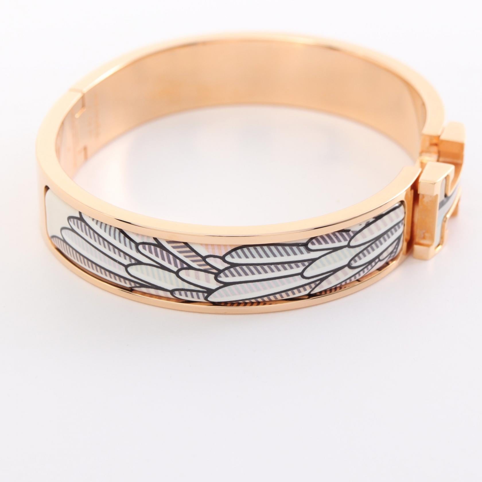 Hermes Clic H Bracelet PM Metal Bangle in Great Condition