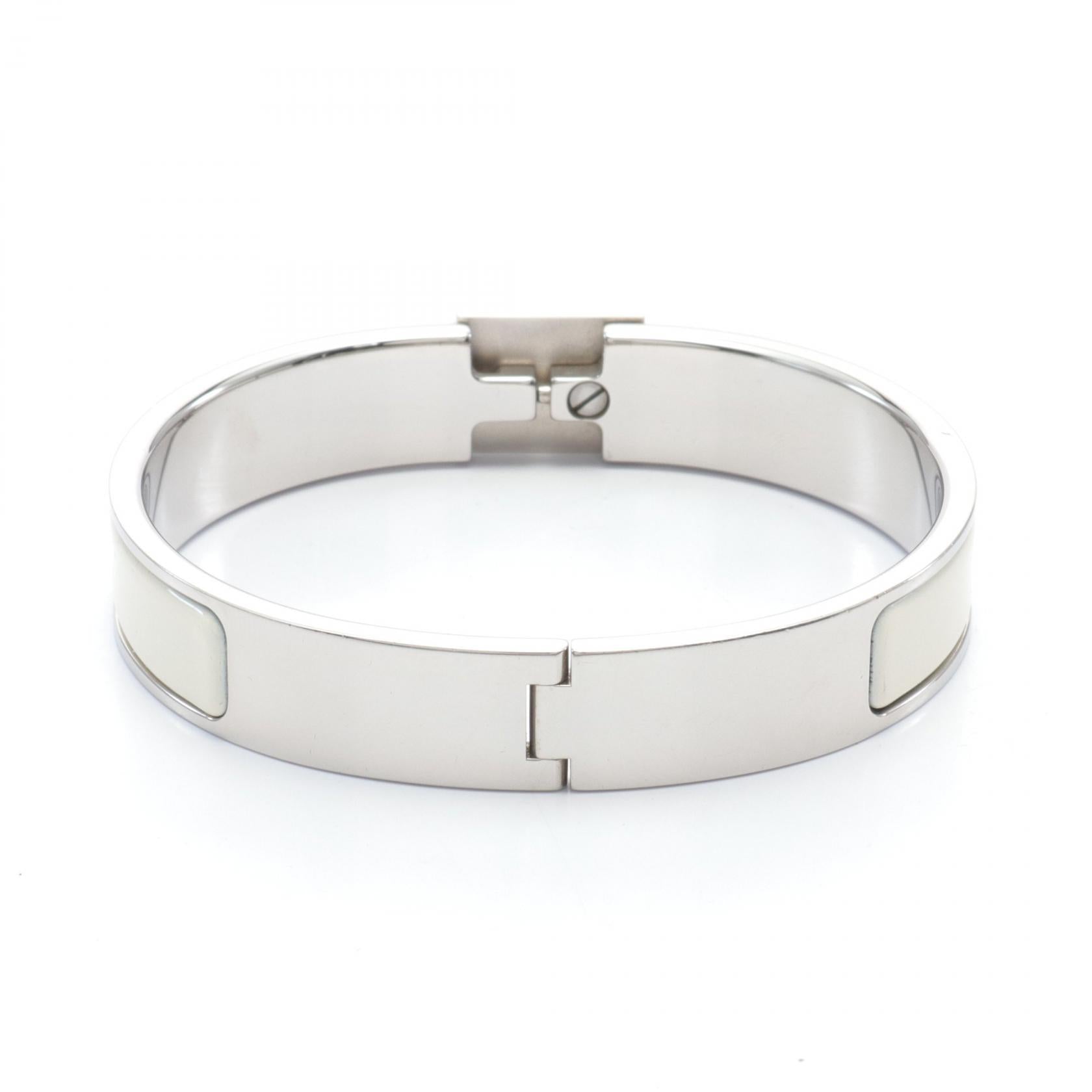 Hermes Click Cadena PM Bangle Stainless Steel Enamel