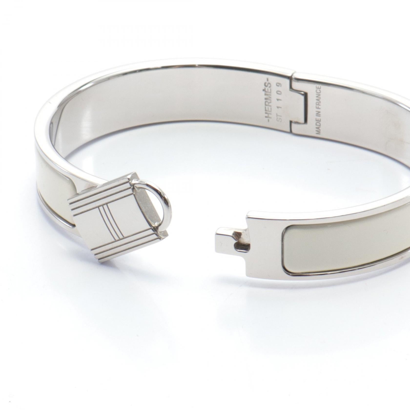 Hermes Click Cadena PM Bangle Stainless Steel Enamel