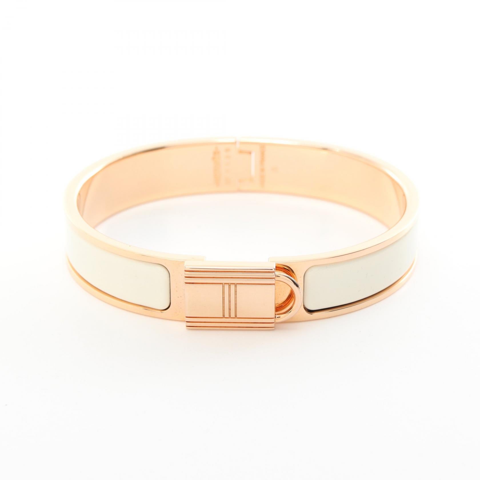 Hermes Click Cadena PM Bangle Gold Enamel