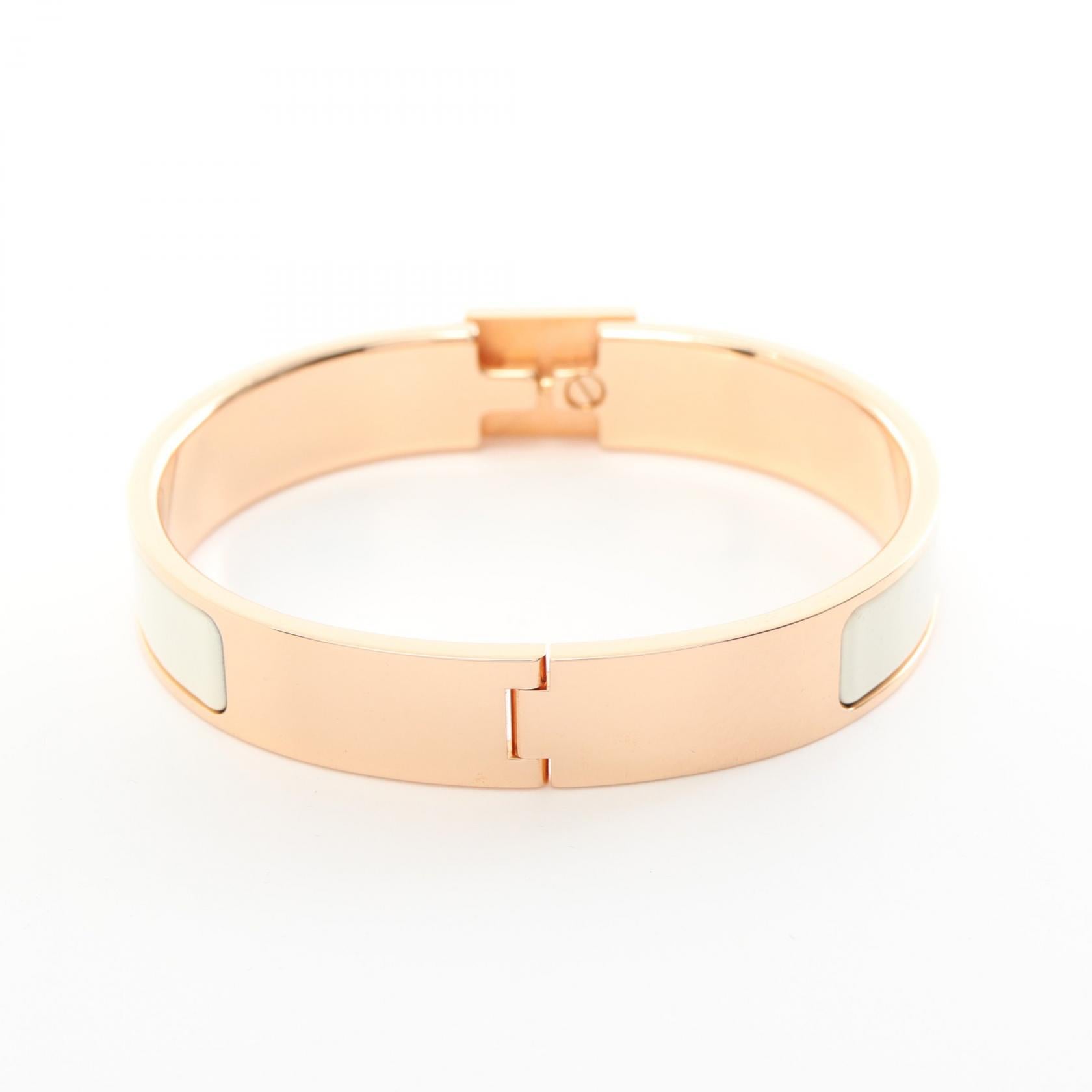 Hermes Click Cadena PM Bangle Gold Enamel