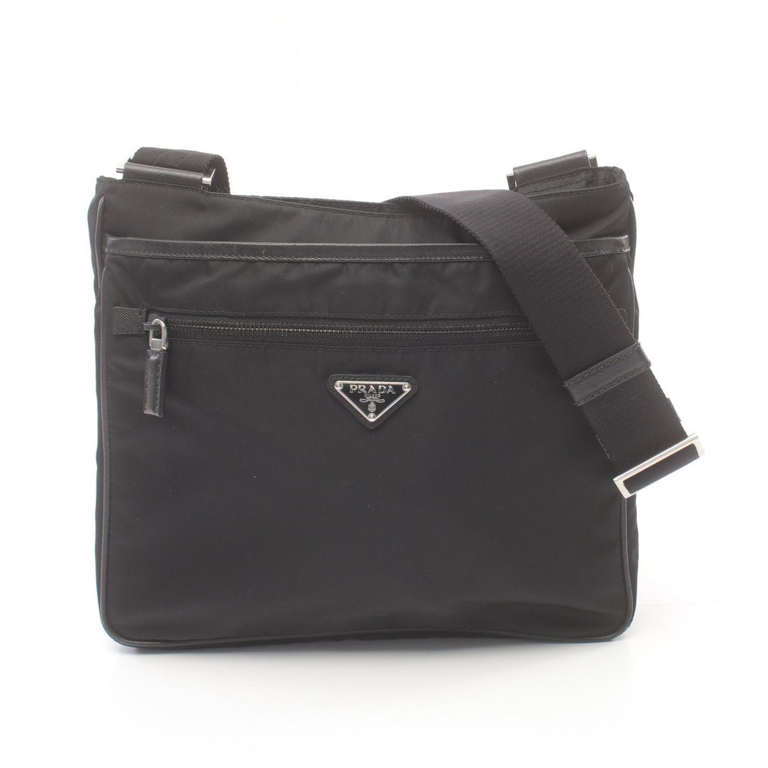 Prada Nylon Leather Shoulder Bag