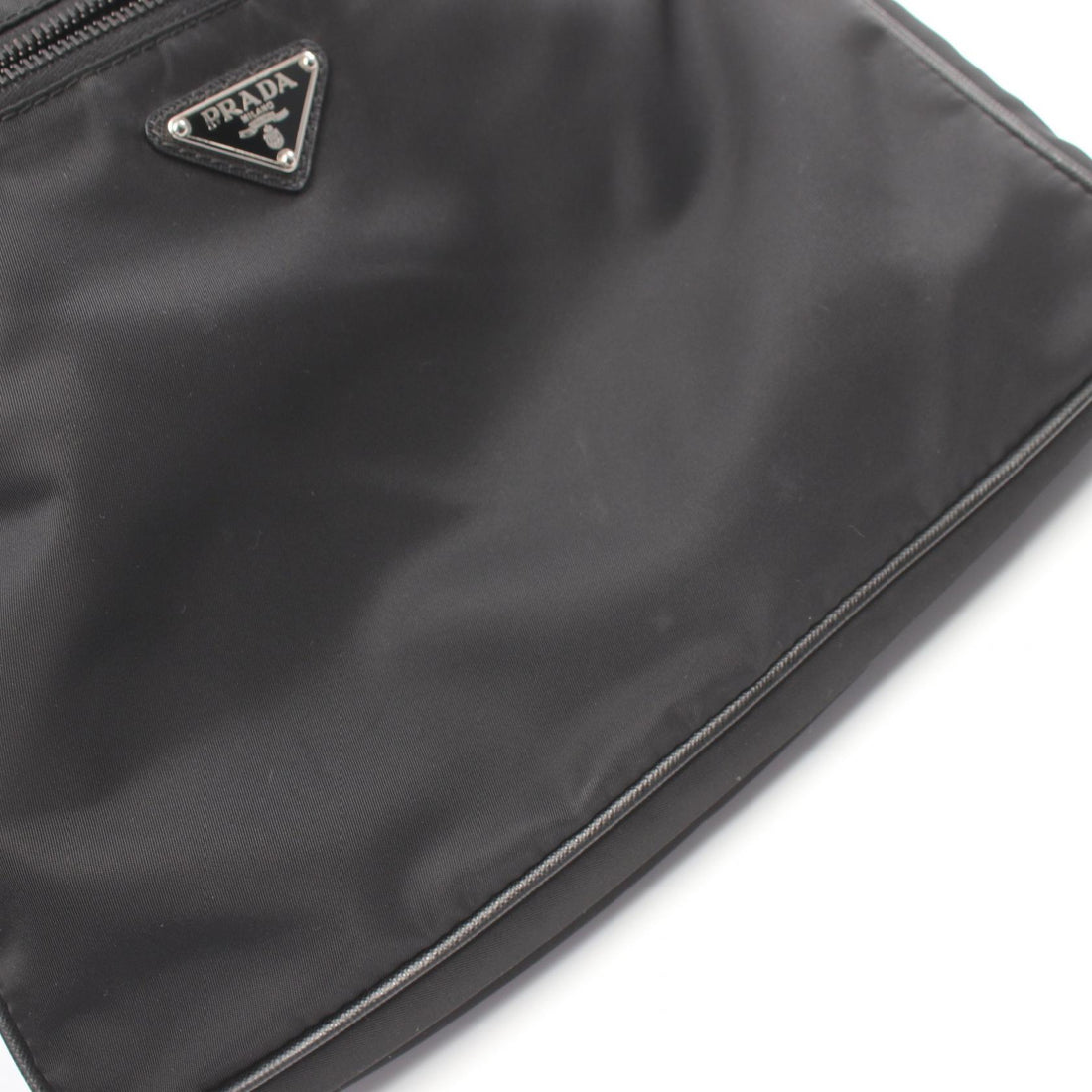 Prada Nylon Leather Shoulder Bag