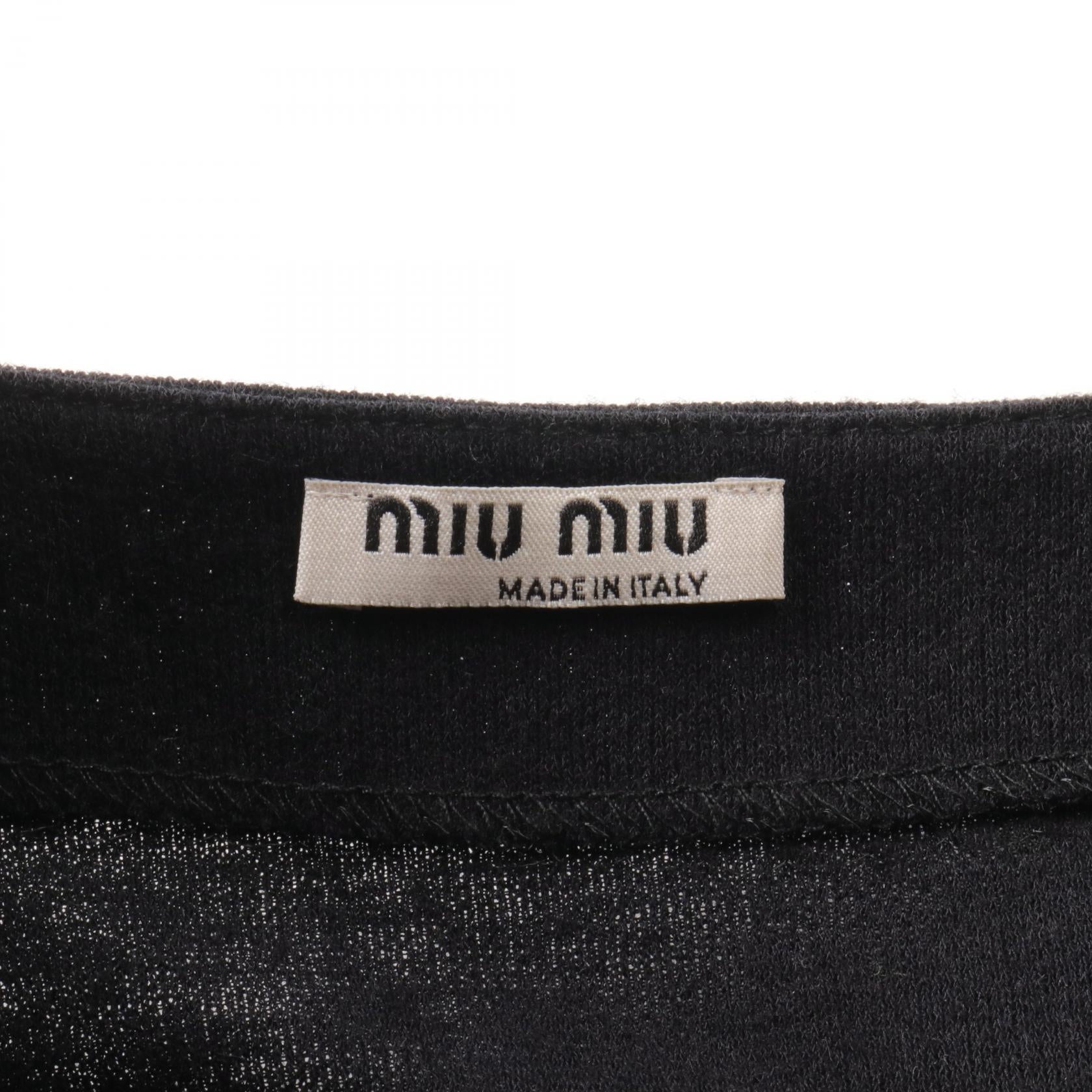 Miu Miu Rayon Wool Dress Black