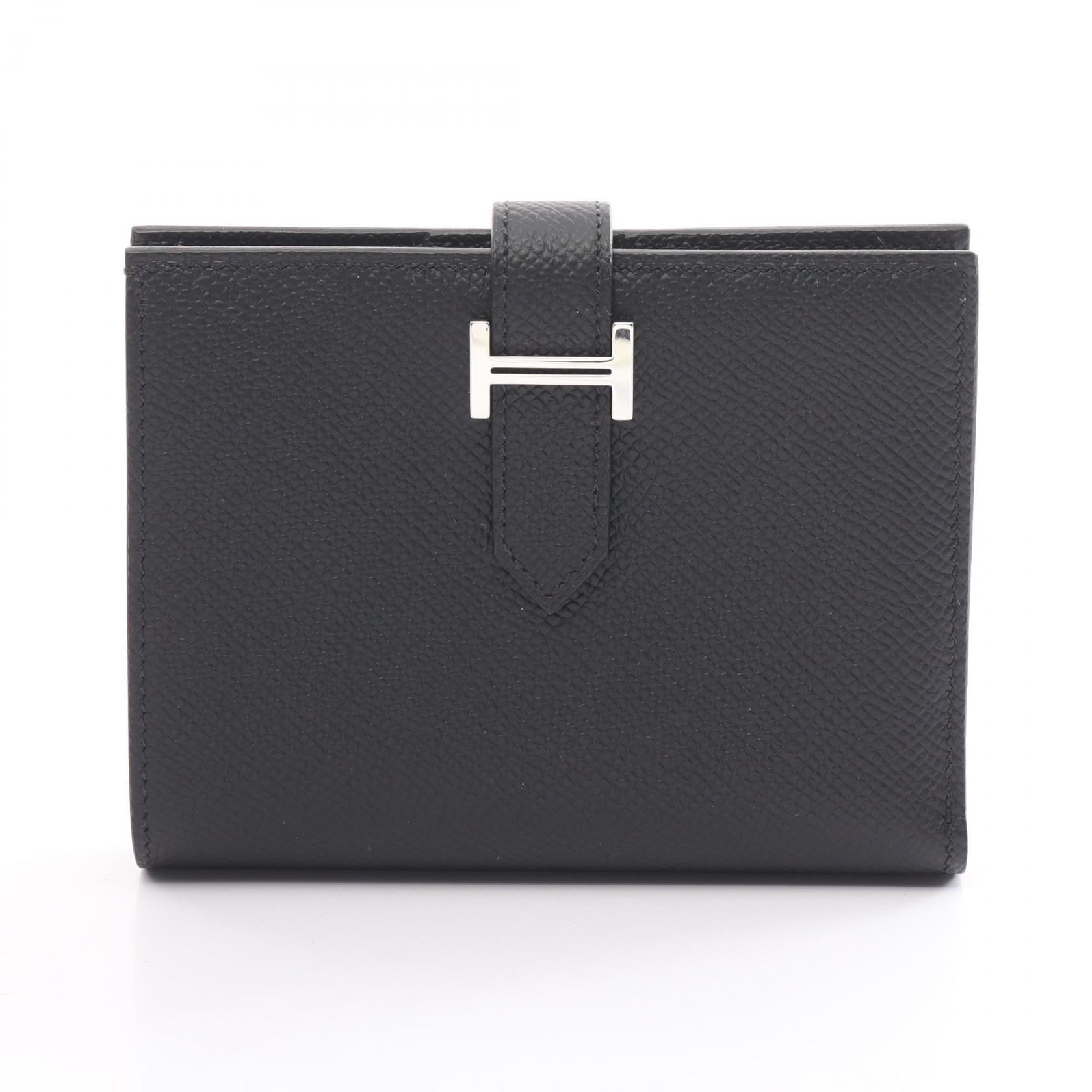 Hermes Bearn Compact Wallet Black