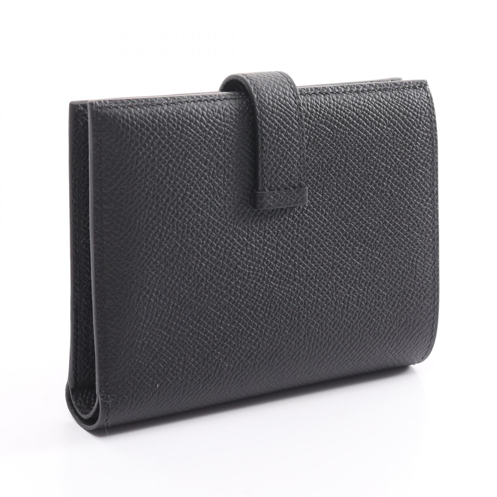 Hermes Bearn Compact Wallet Black