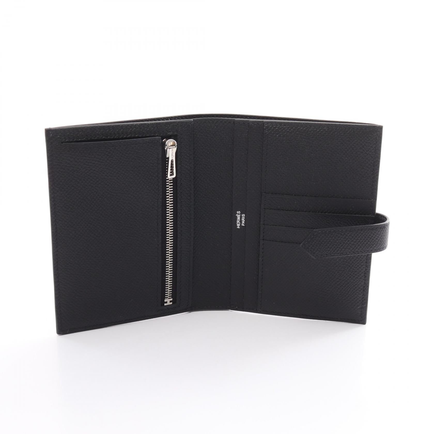 Hermes Bearn Compact Wallet Black