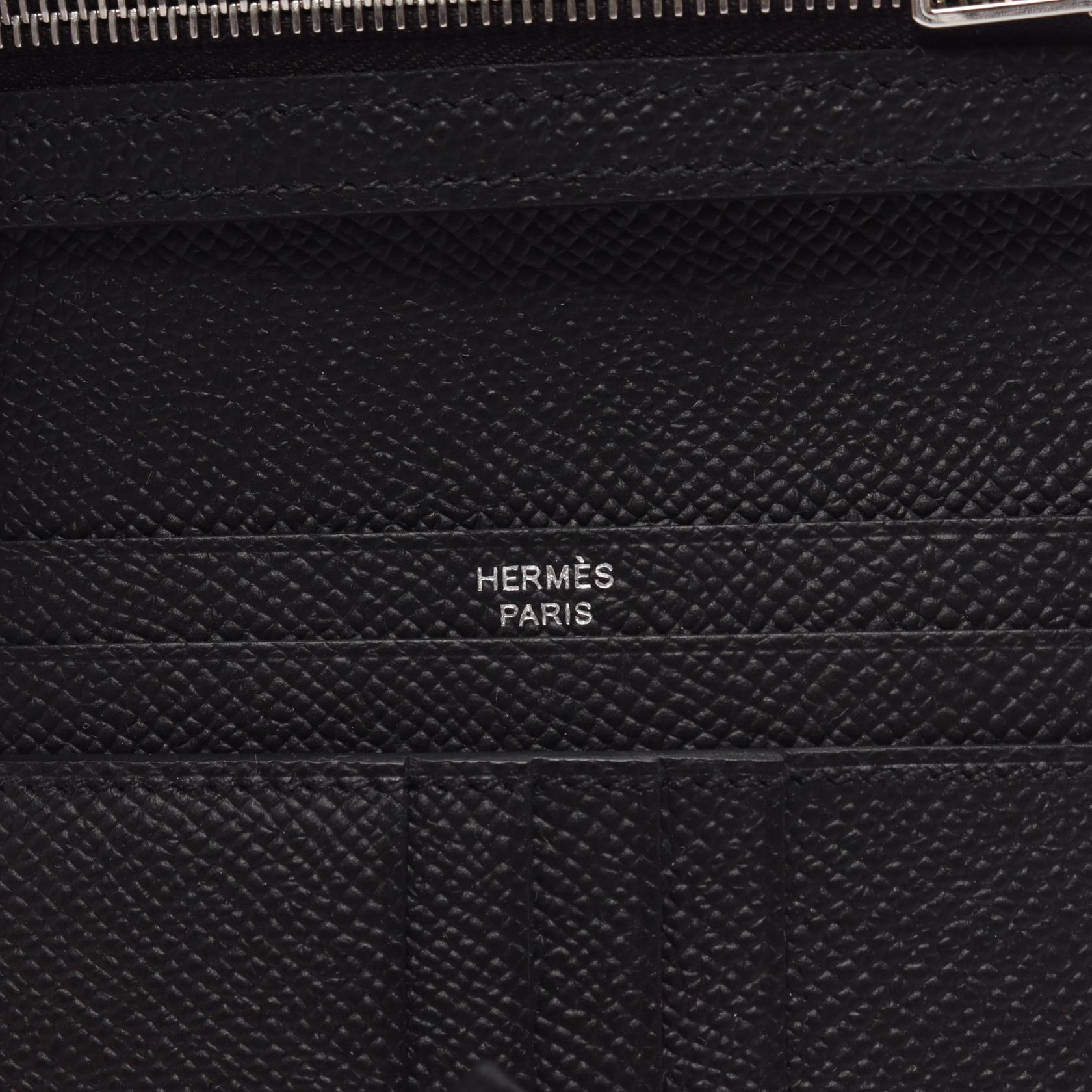 Hermes Bearn Compact Wallet Black