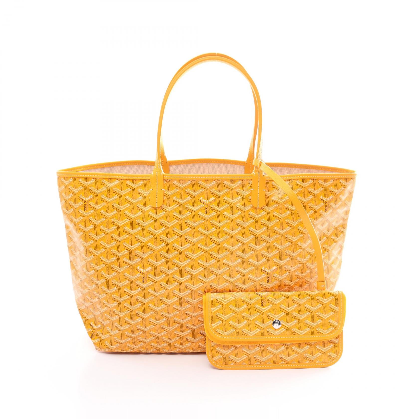 Goyard St. Louis PM Tote Bag PVC Canvas Leather