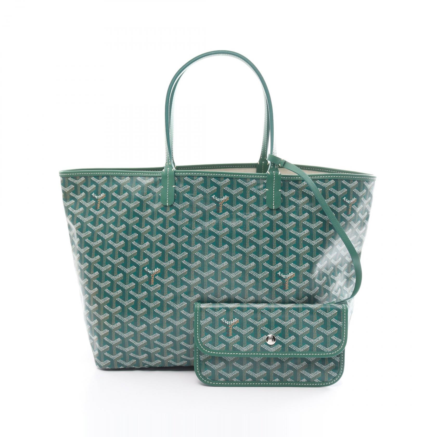 Goyard St. Louis PM Tote Bag PVC Canvas Leather