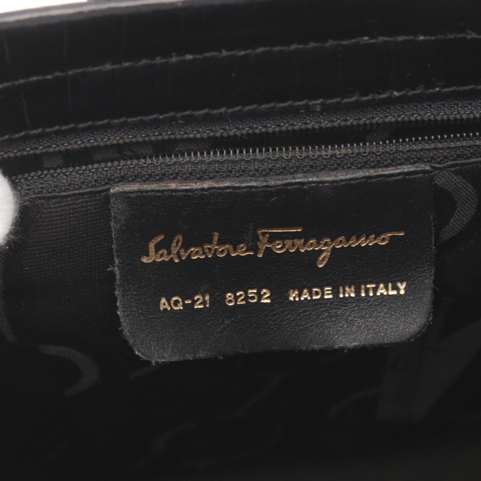 Salvatore Ferragamo Leather Gancini Handbag