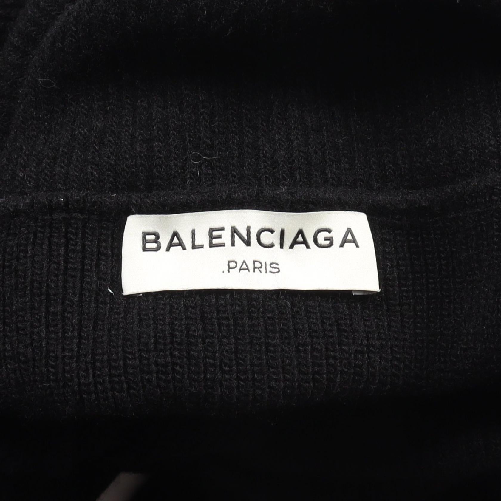 Balenciaga Wool Dress Black 446498