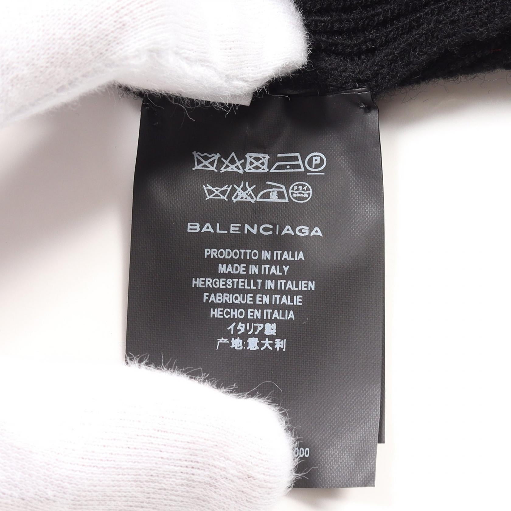 Balenciaga Wool Dress Black 446498