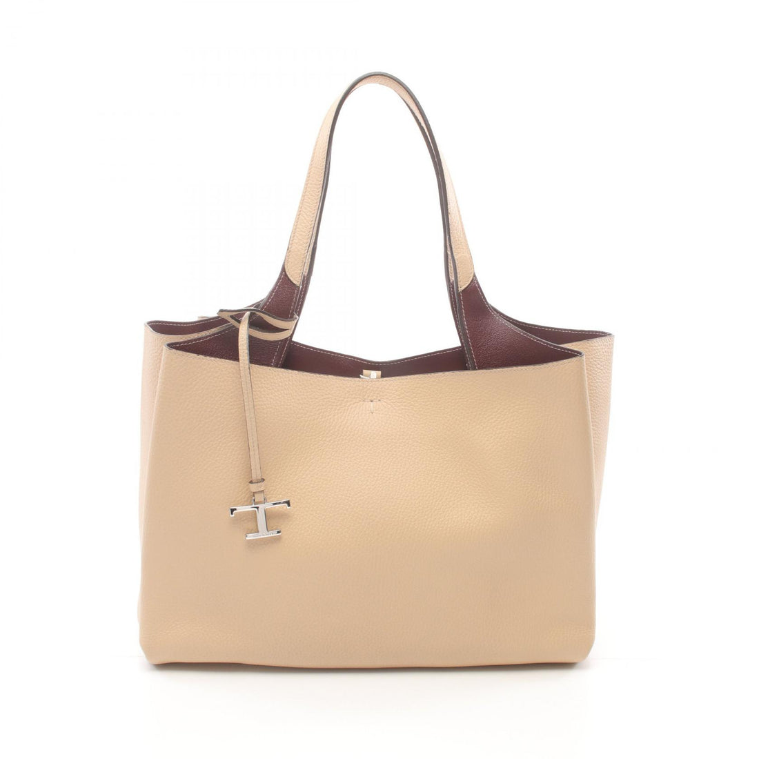 Tod's Leather Timeless Tote Bag Beige