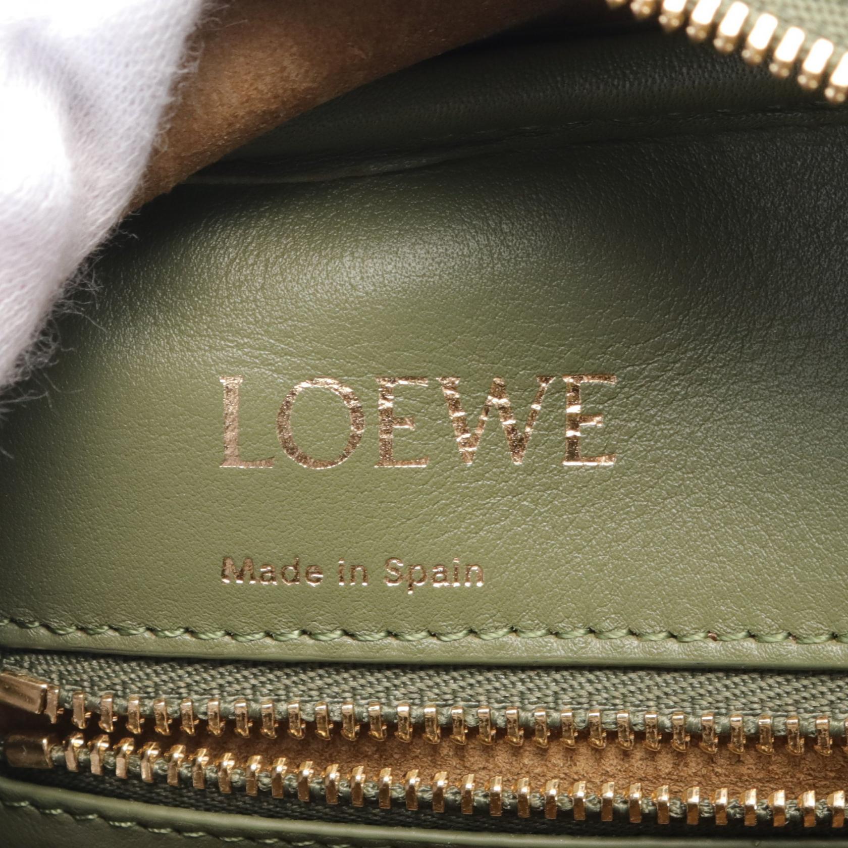 Loewe Amazona 19 Canvas Leather Handbag