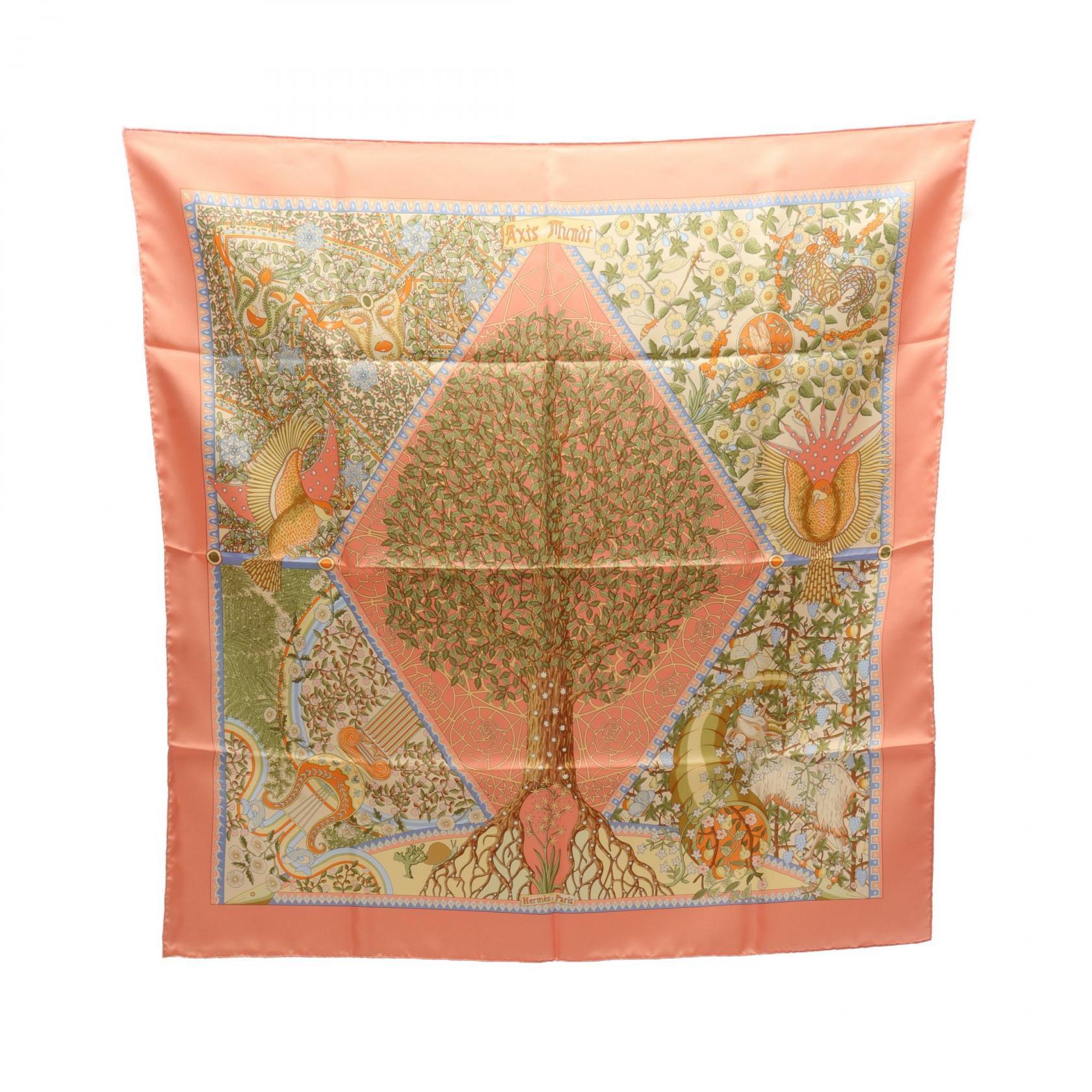 Hermes Silk Scarf Axis Mundi