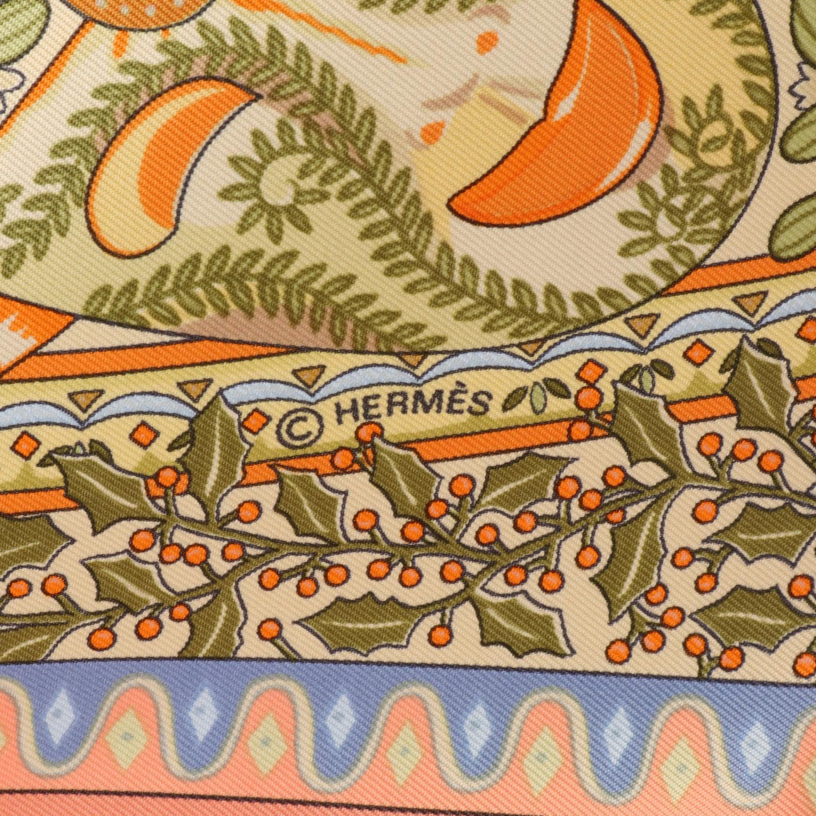 Hermes Silk Scarf Axis Mundi