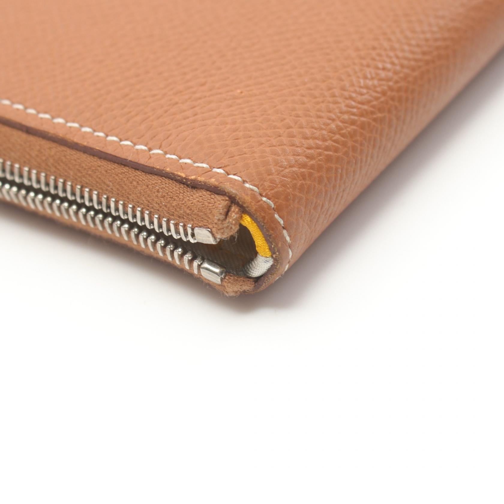 Hermes Azap Long Silk'in Gold Wallet