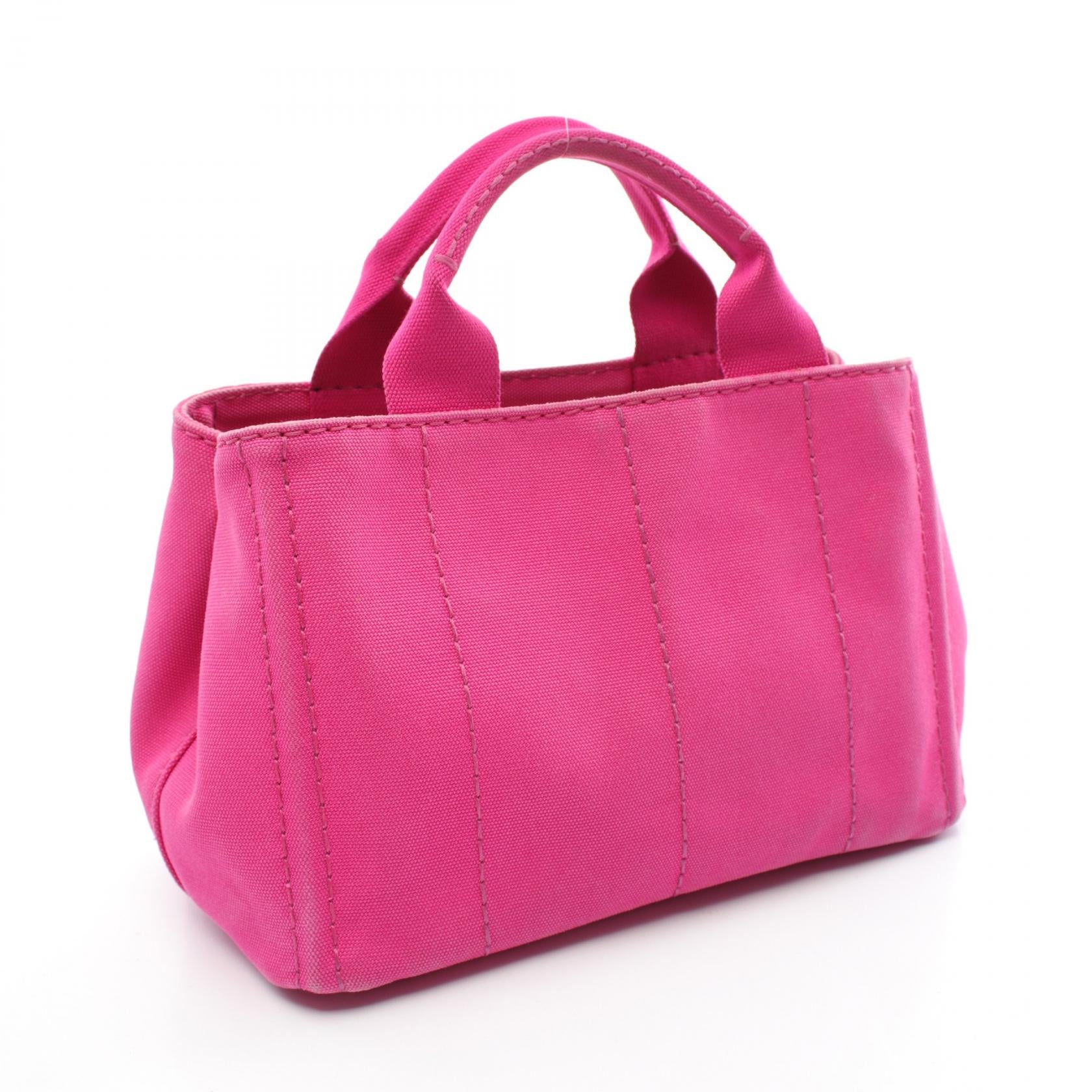 Prada Canapa Canvas Tote Bag Pink