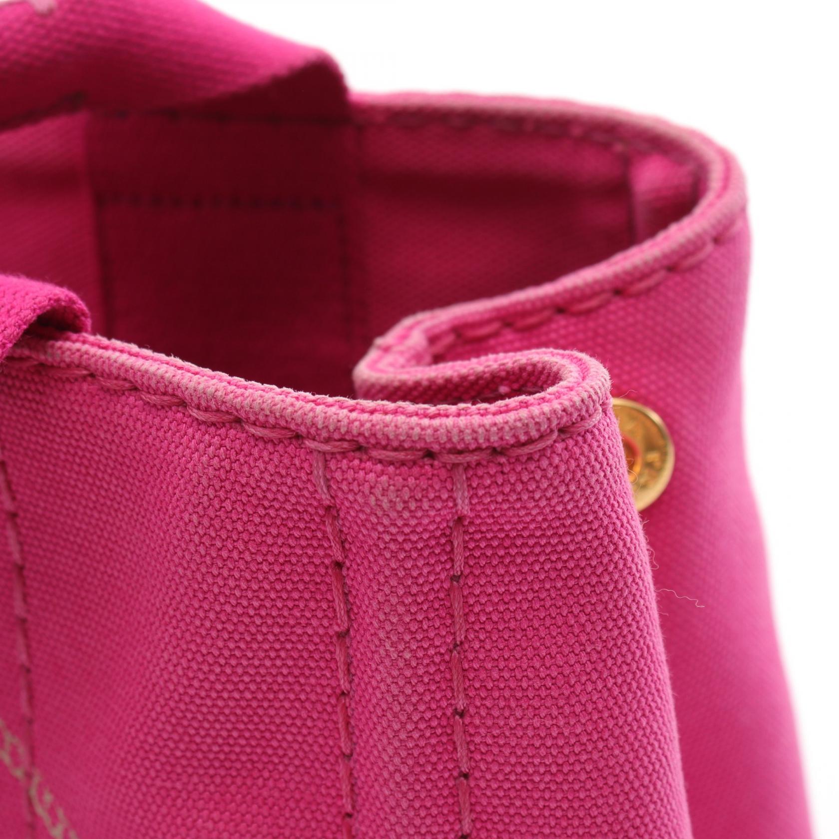 Prada Canapa Canvas Tote Bag Pink