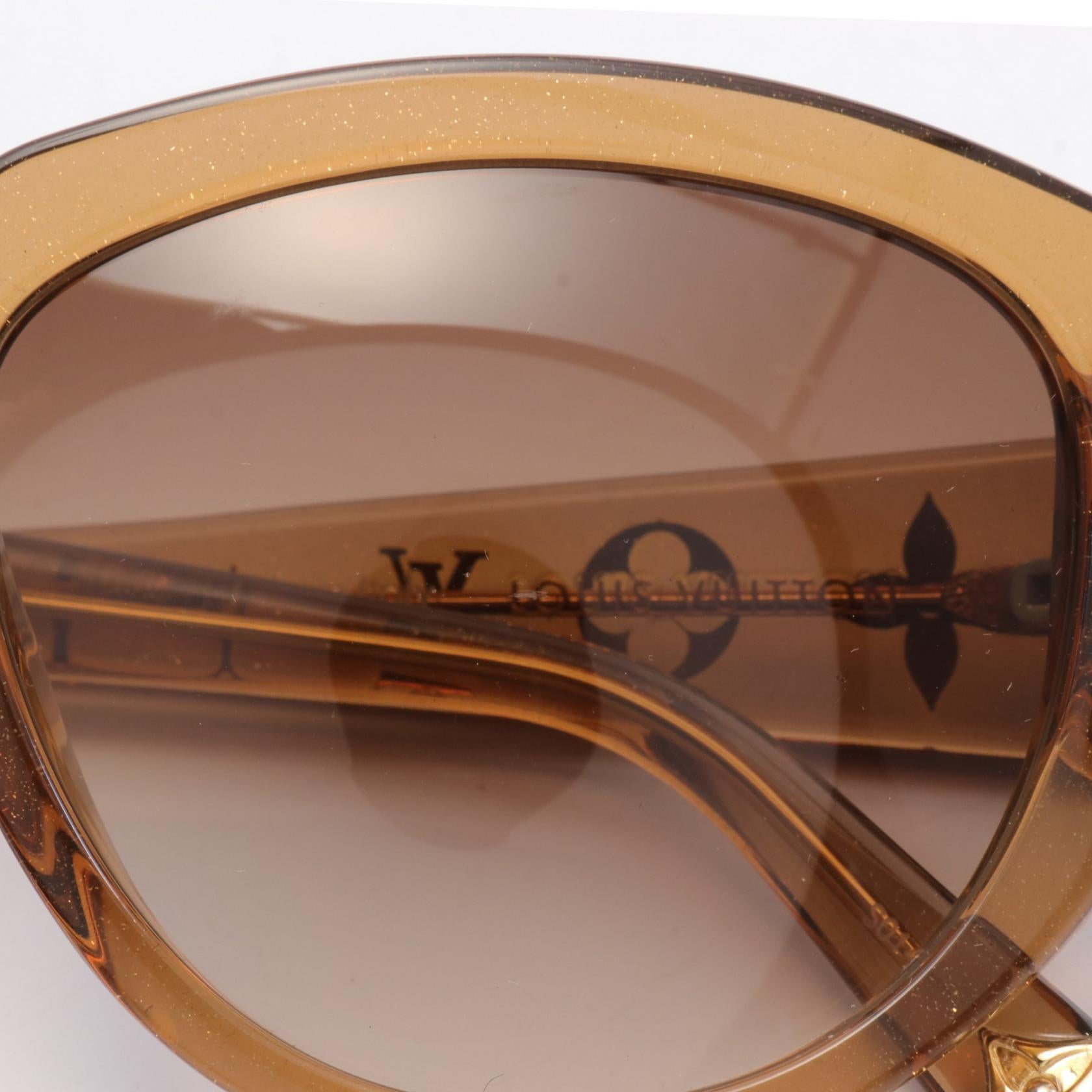 Louis Vuitton Cat Eye Glitter Sunglasses Z0625E