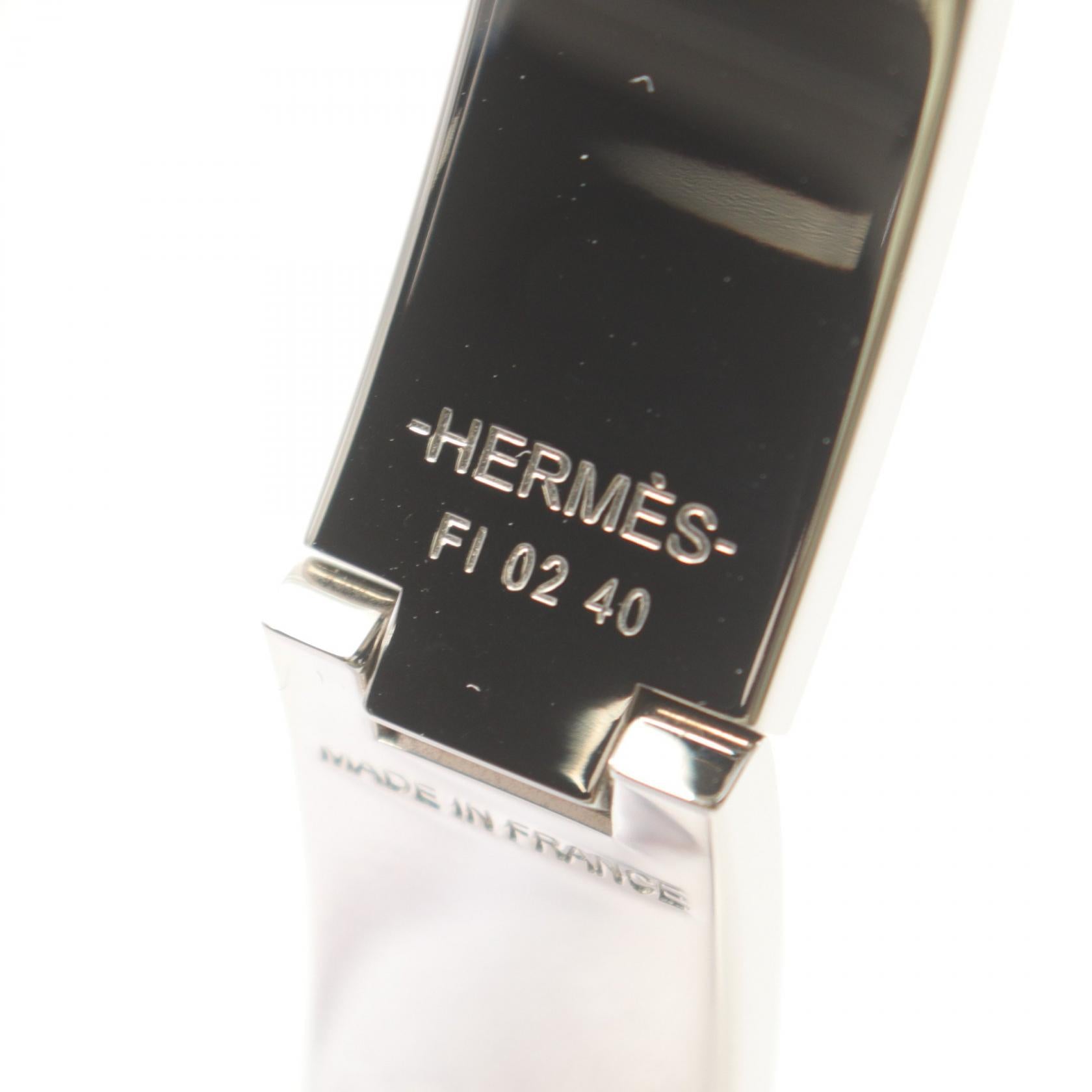 Hermes Click H Bangle Stainless Enamel