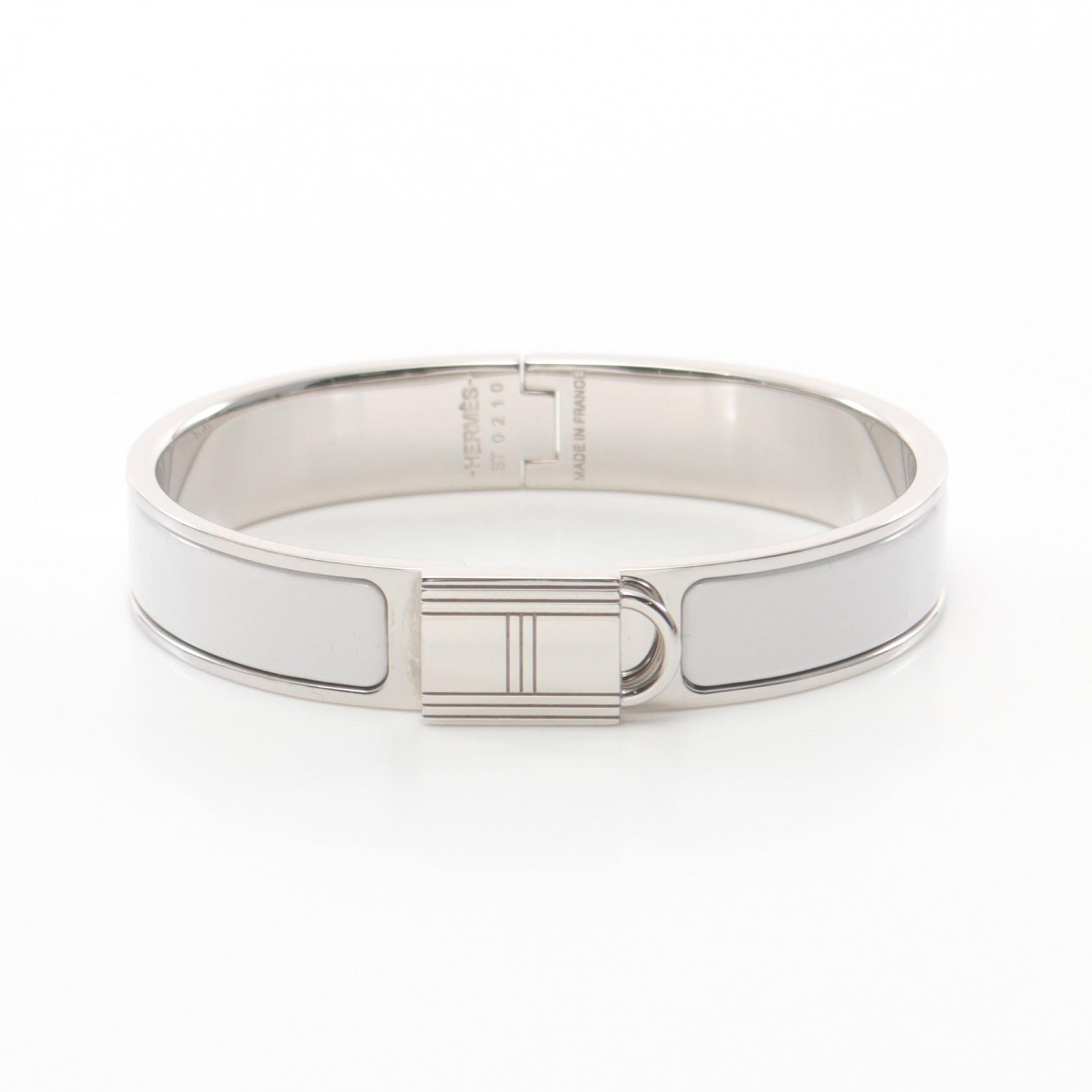 Hermes Click Cadena PM Bangle Stainless Steel Enamel