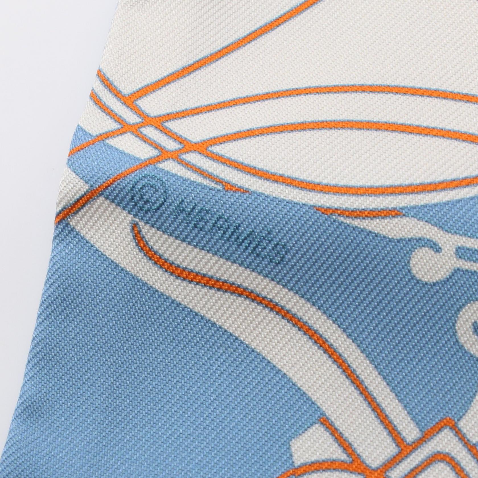 Hermes Silk Twilly EX-LIBRIS Scarf