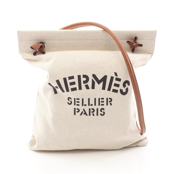 Hermes Aline MM Canvas Calf Shoulder Bag