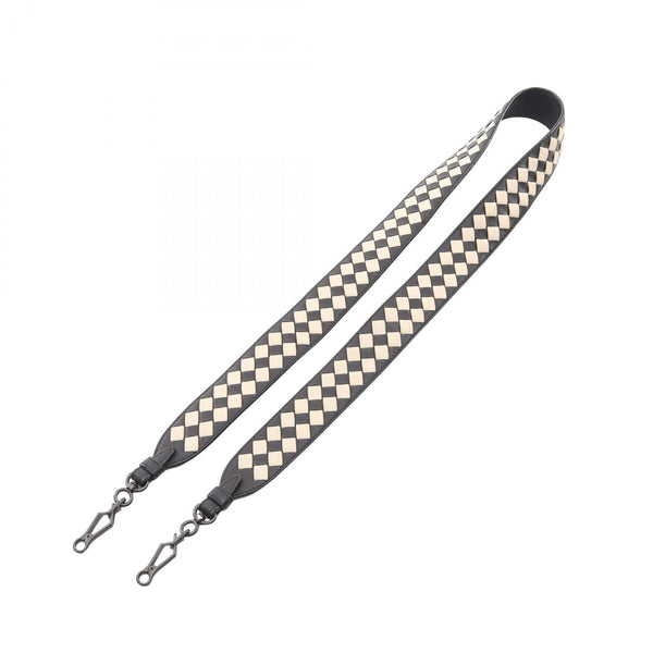 Bottega Veneta Intrecciato Checker Leather Shoulder Strap