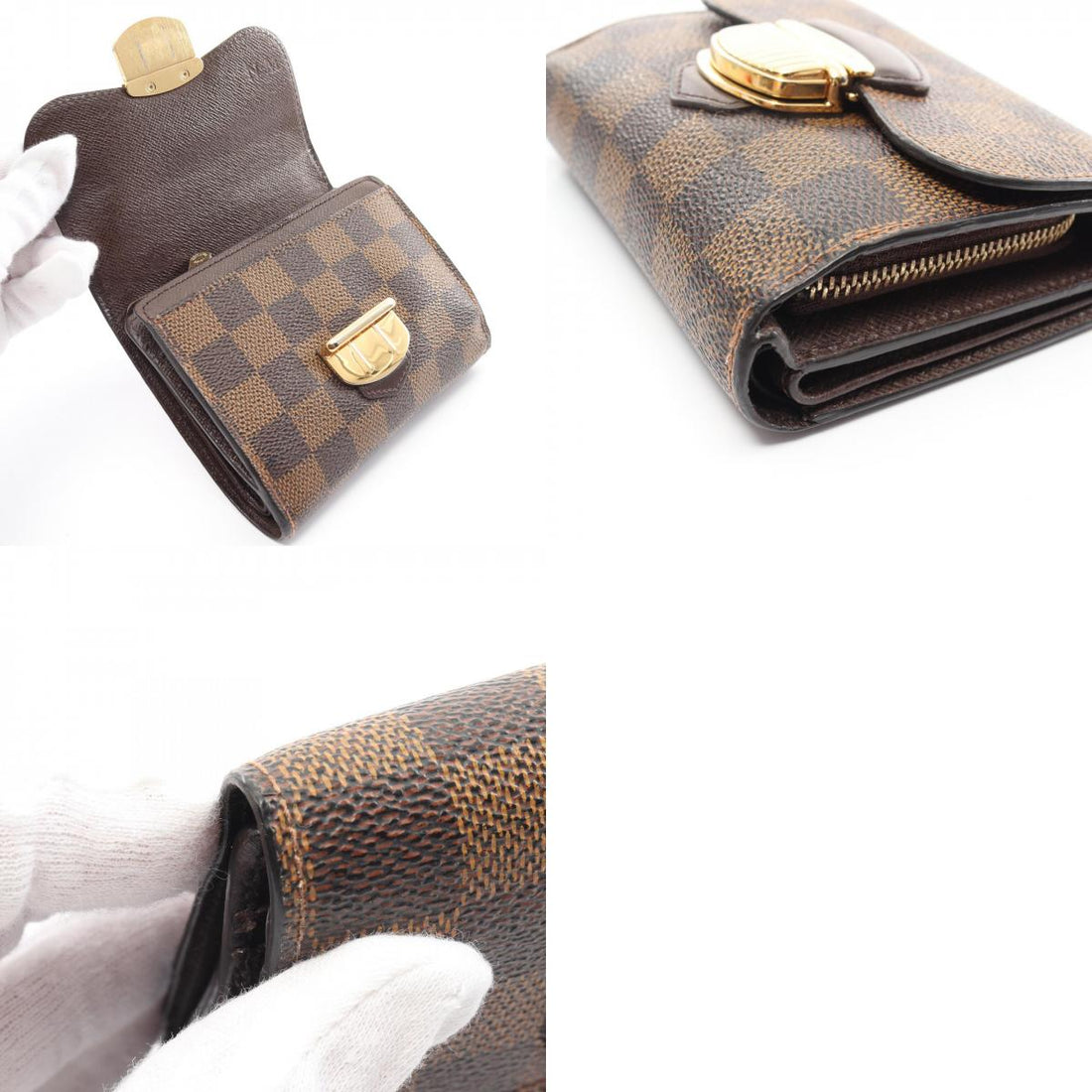 Louis Vuitton Damier Leather Trifold Wallet N60034