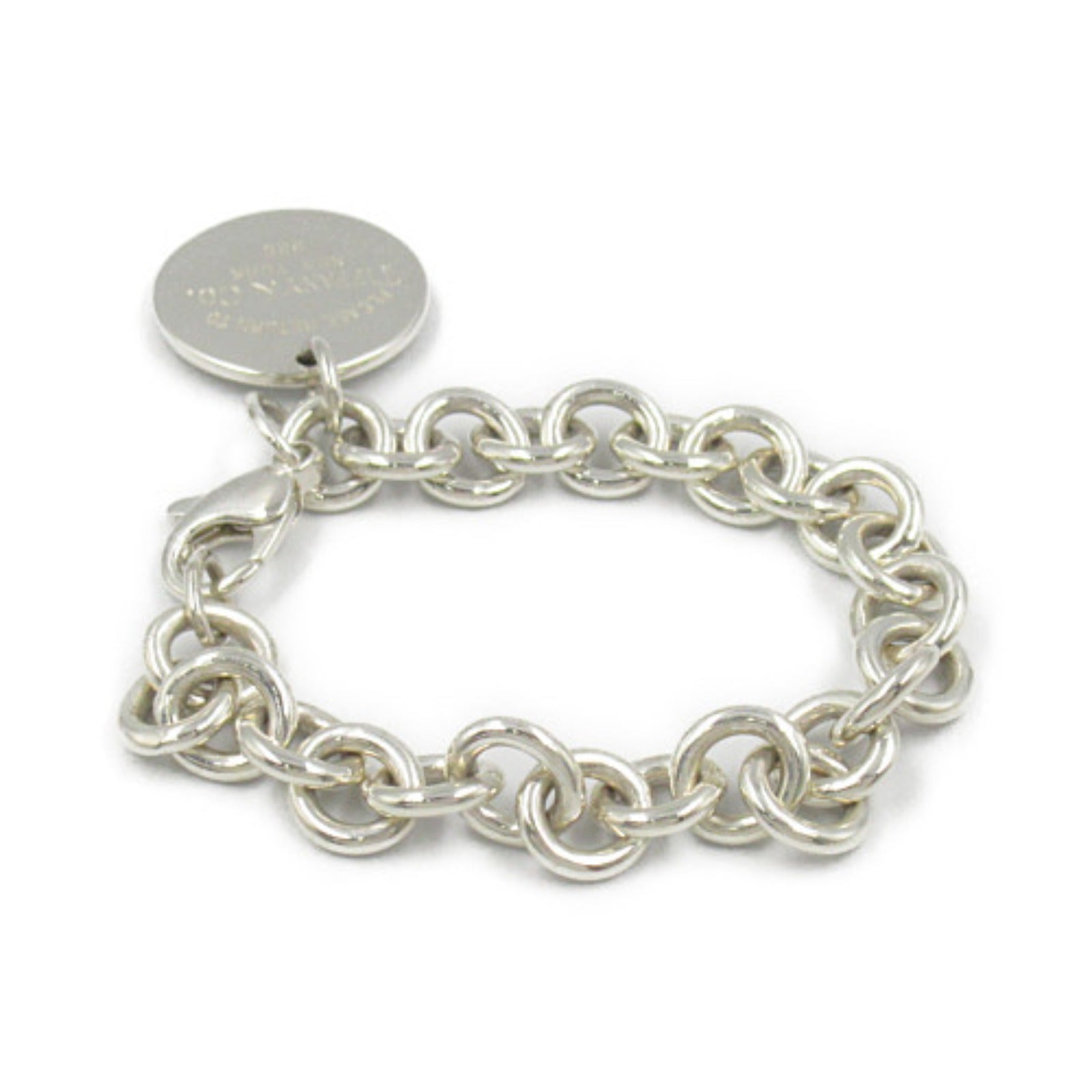 Tiffany & Co Silver Return to Tiffany Chain Bracelet  Metal Bracelet in Great Condition