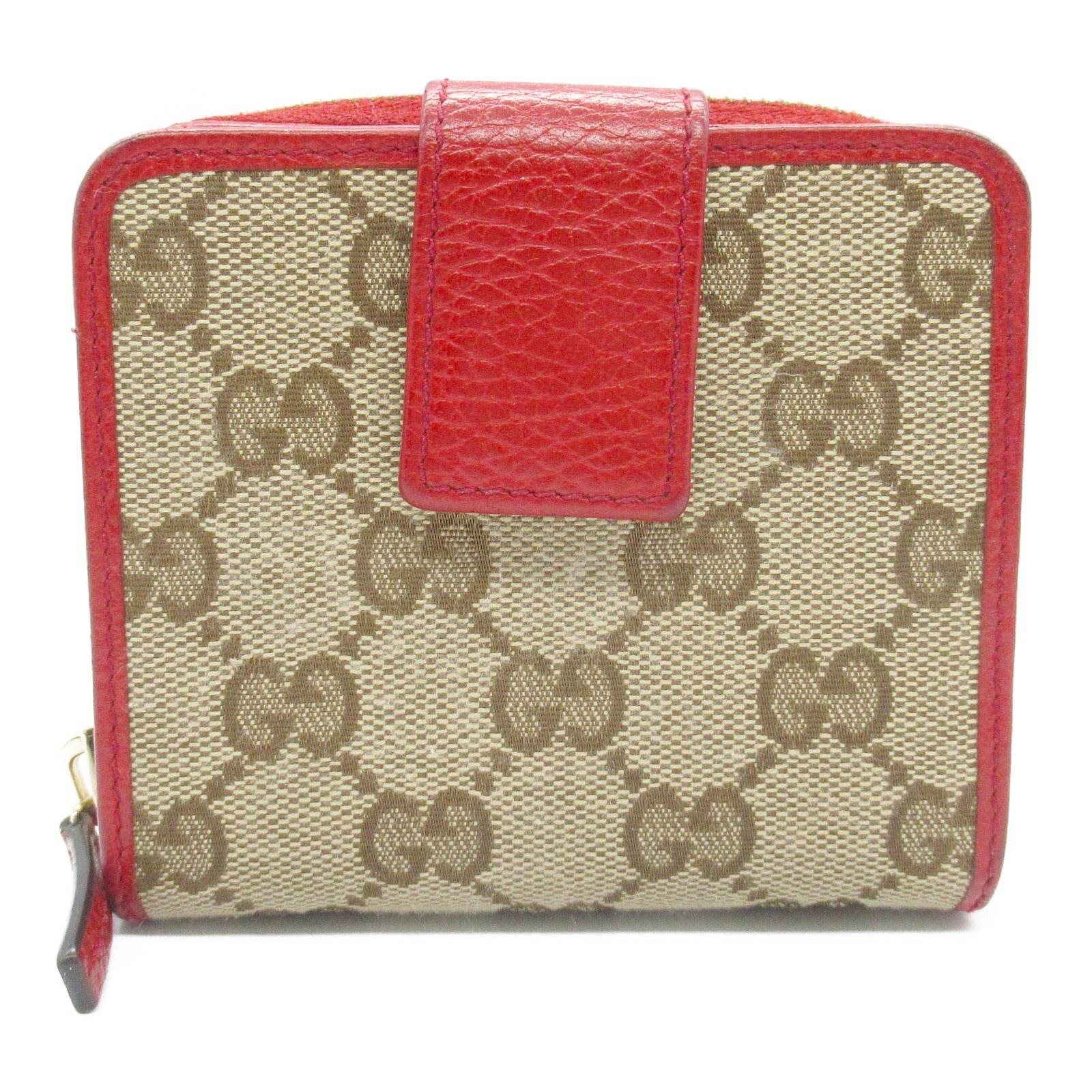 Gucci Compact Wallet GG Canvas Leather