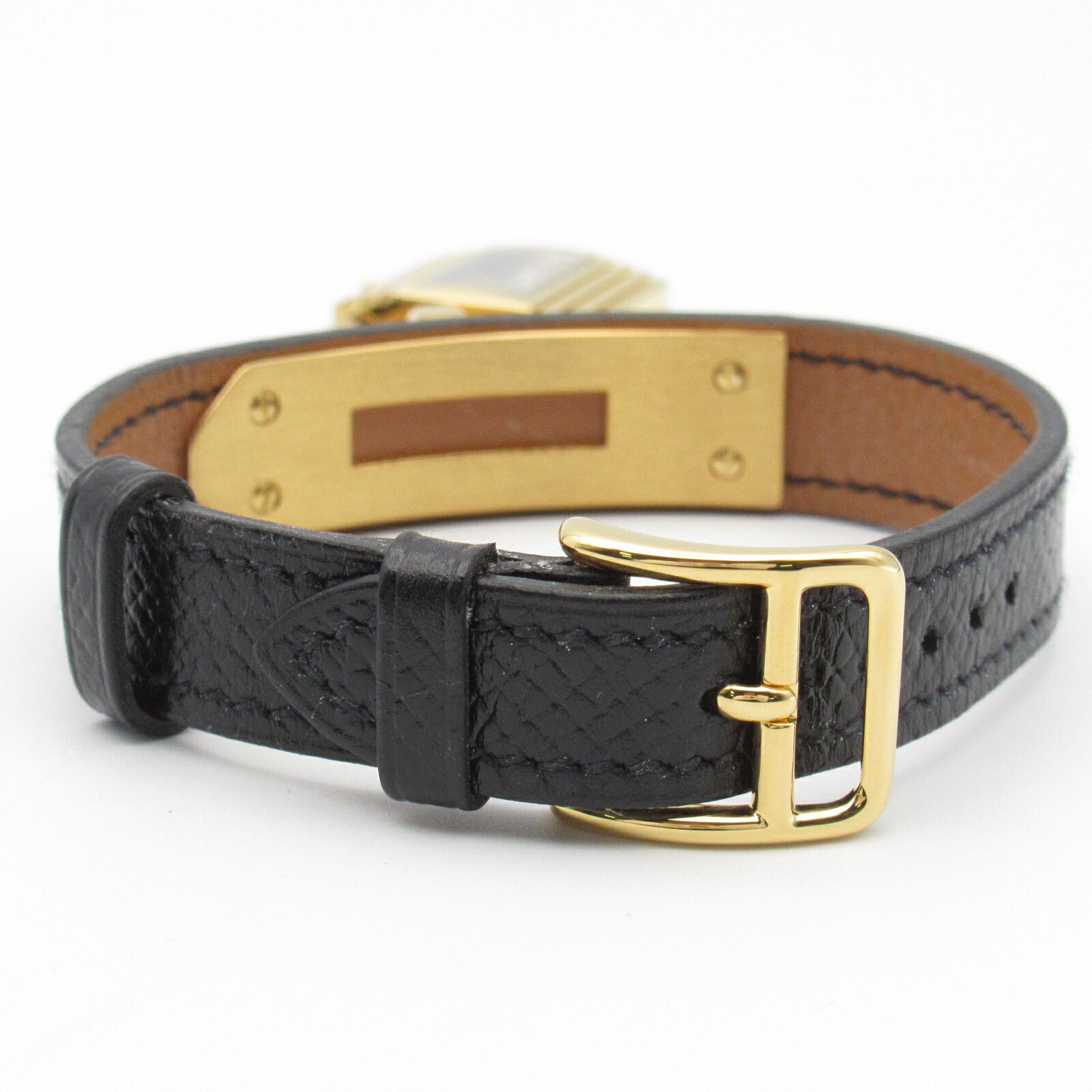 Hermes Kelly Watch Gold Plated Leather Belt