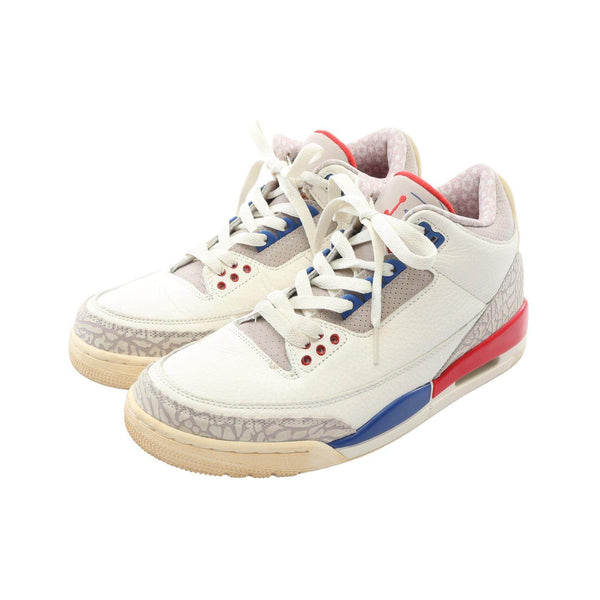 NIKE AIR JORDAN 3 RETRO LEATHER SNEAKERS