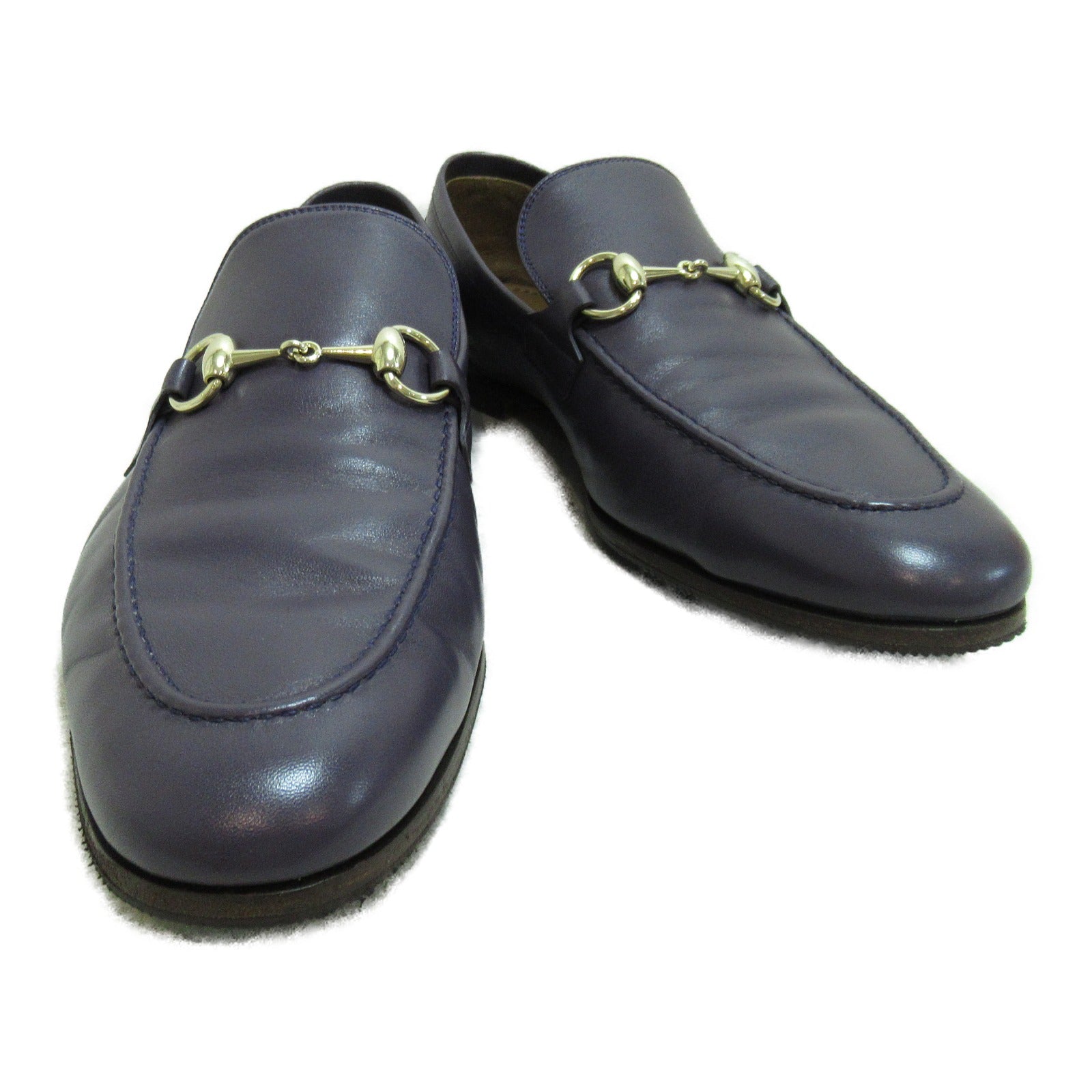 Gucci Leather Loafers Shoes Purple