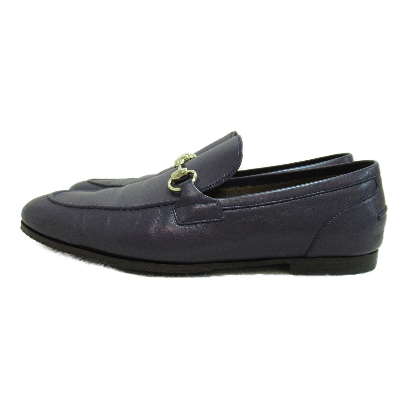 Gucci Leather Loafers Shoes Purple