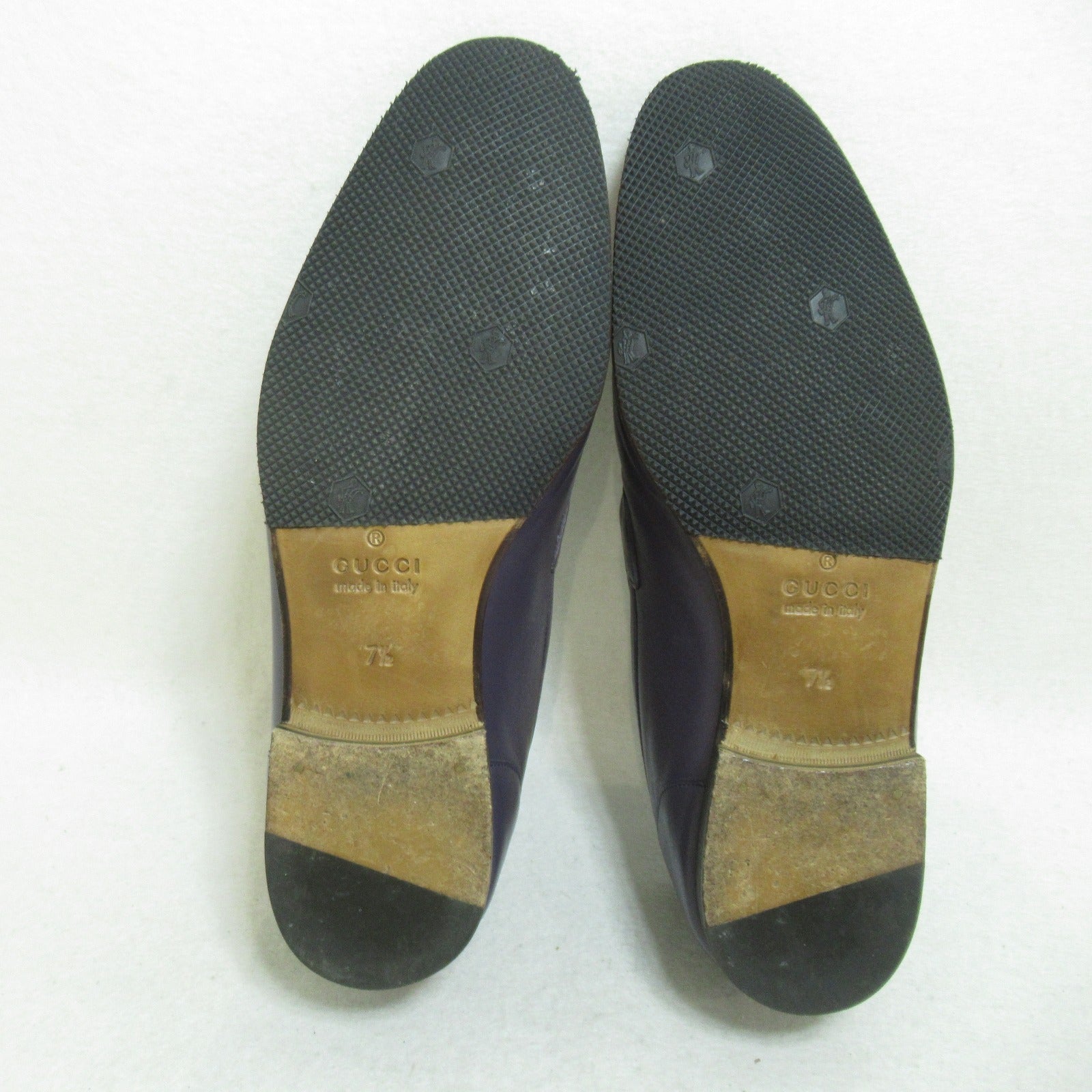 Gucci Leather Loafers Shoes Purple