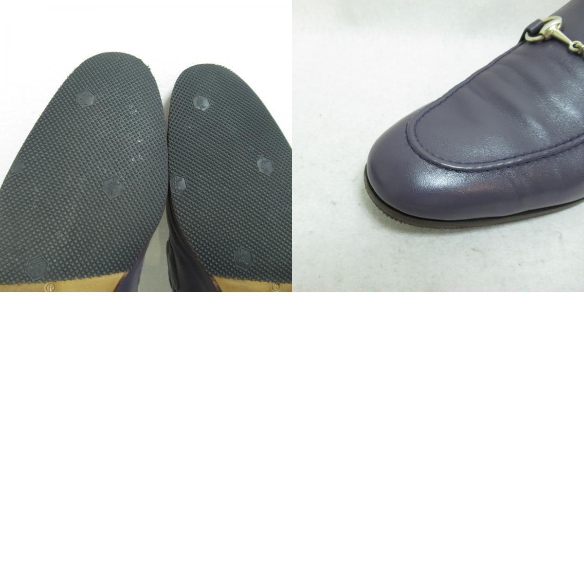 Gucci Leather Loafers Shoes Purple