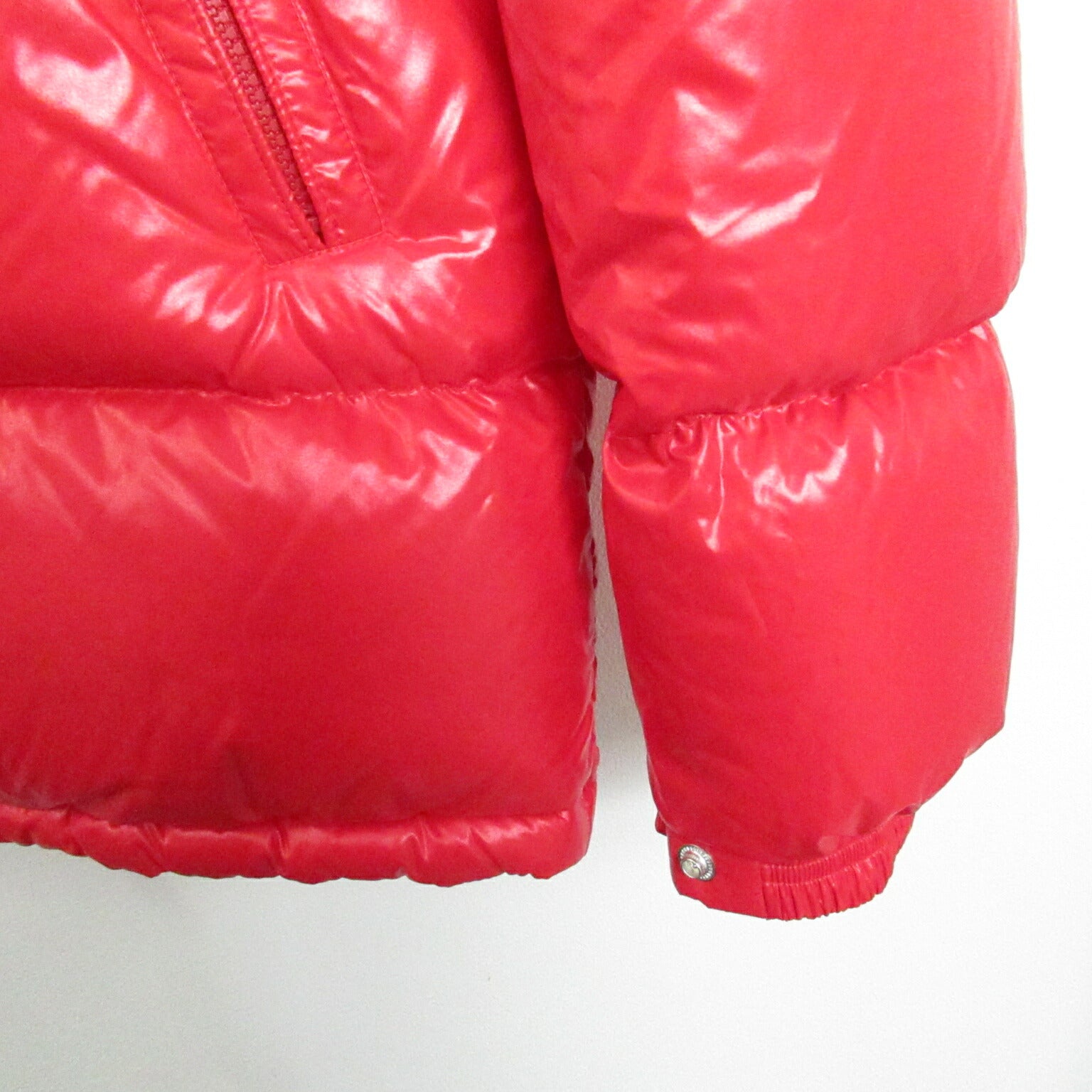 Moncler Nylon Down Jacket Outerwear Red