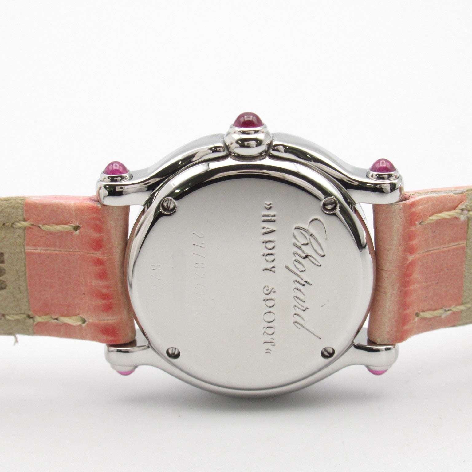 Chopard Happy Sport Watch Stainless Steel Leather