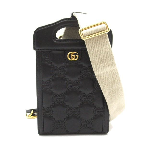 Gucci GG Matelasse Mini Handle Bag  Leather Crossbody Bag 723776 in Great Condition